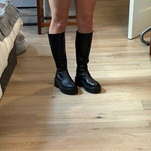 Urban Outfitters Black Over the Knee Boots
